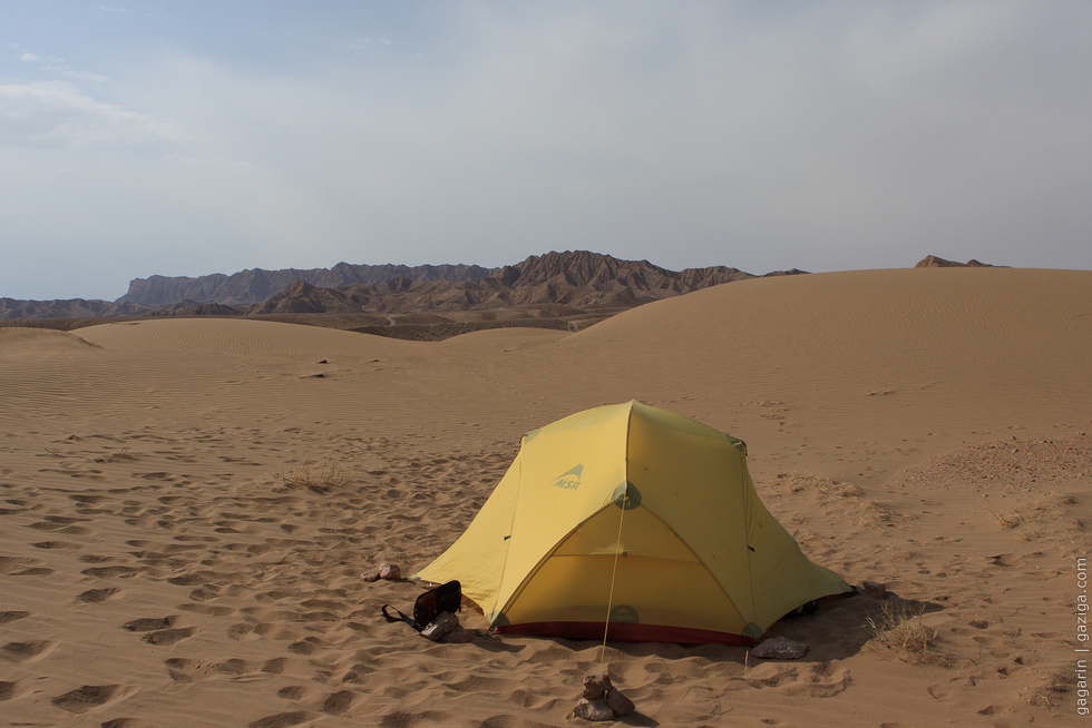 Палатка в дюнах
